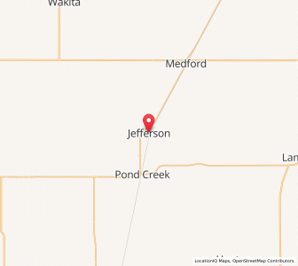Map of Jefferson, Oklahoma