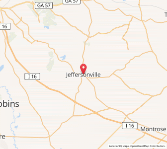 Map of Jeffersonville, Georgia