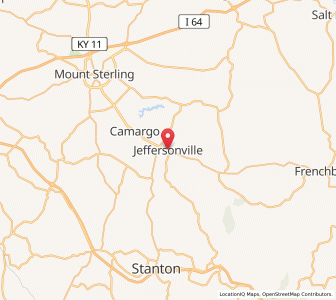 Map of Jeffersonville, Kentucky