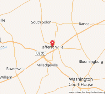 Map of Jeffersonville, Ohio
