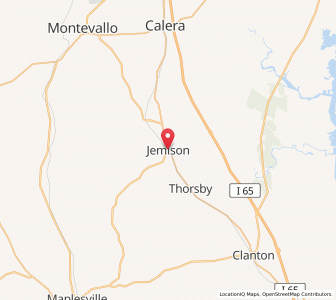 Map of Jemison, Alabama