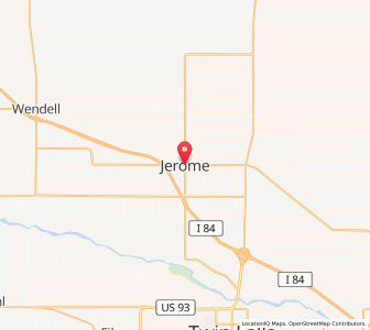Map of Jerome, Idaho