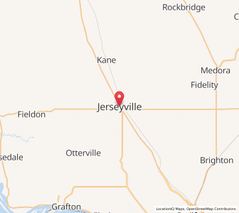 Map of Jerseyville, Illinois