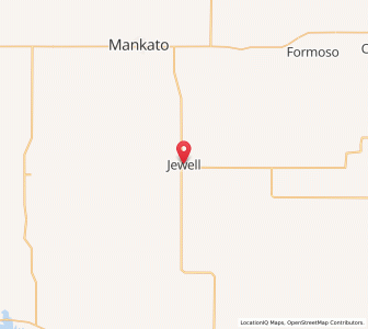 Map of Jewell, Kansas
