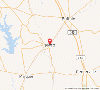 Map of Jewett, Texas