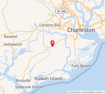 Map of Johns Island, South Carolina