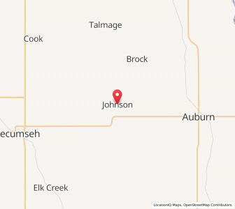 Map of Johnson, Nebraska