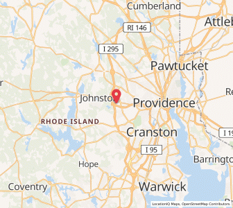 Map of Johnston, Rhode Island