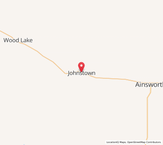 Map of Johnstown, Nebraska