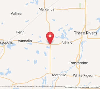 Map of Jones, Michigan