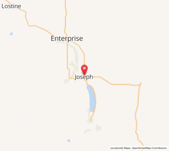 Map of Joseph, Oregon