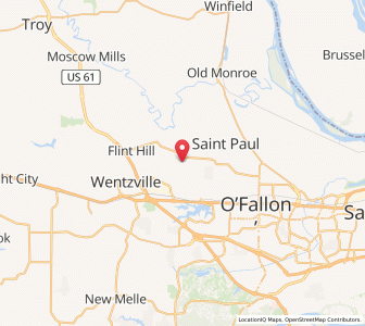 Map of Josephville, Missouri