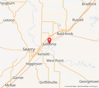 Map of Judsonia, Arkansas