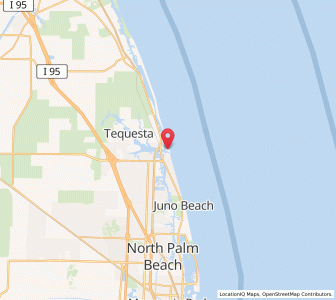 Map of Jupiter Inlet Colony, Florida