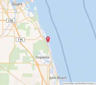 Map of Jupiter Island, Florida