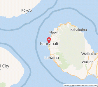 Map of Kaanapali, Hawaii