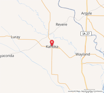 Map of Kahoka, Missouri