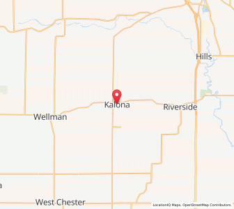 Map of Kalona, Iowa