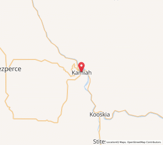 Map of Kamiah, Idaho