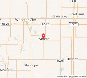 Map of Kamrar, Iowa