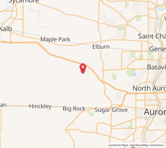 Map of Kaneville, Illinois