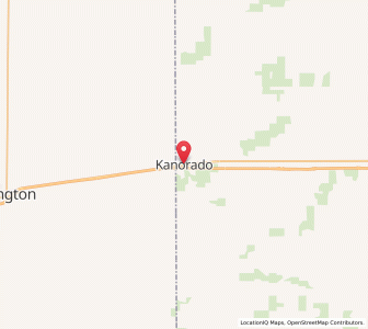 Map of Kanorado, Kansas