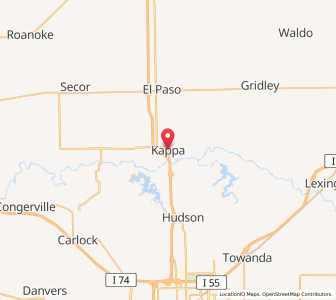 Map of Kappa, Illinois