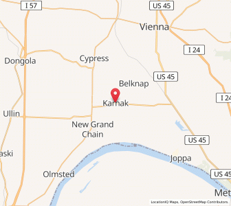 Map of Karnak, Illinois