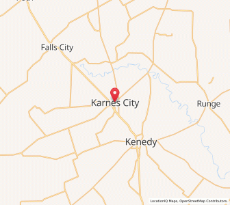 Map of Karnes City, Texas