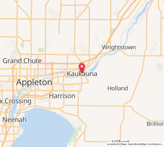 Map of Kaukauna, Wisconsin