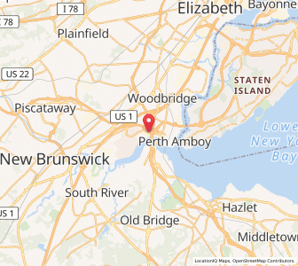 Map of Keasbey, New Jersey