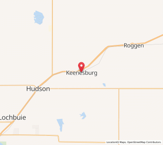 Map of Keenesburg, Colorado