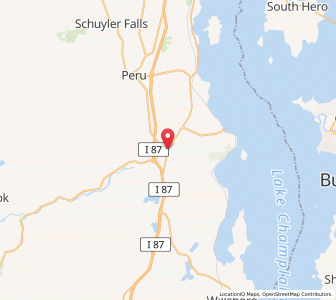 Map of Keeseville, New York