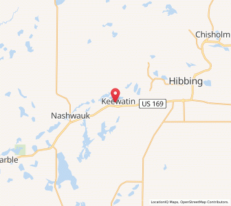 Map of Keewatin, Minnesota