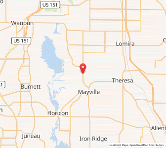 Map of Kekoskee, Wisconsin