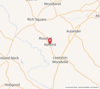 Map of Kelford, North Carolina