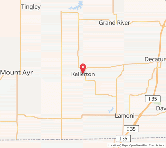 Map of Kellerton, Iowa