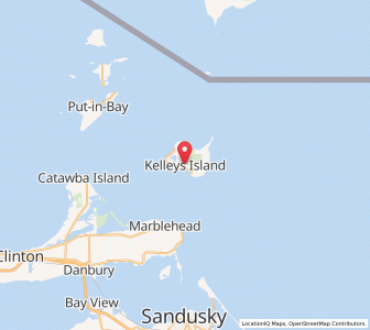 Map of Kelleys Island, Ohio