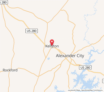 Map of Kellyton, Alabama