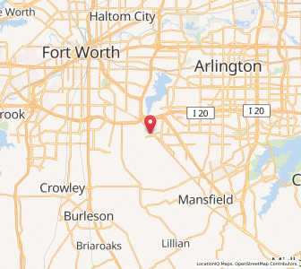 Map of Kennedale, Texas