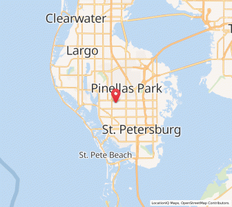 Map of Kenneth City, Florida