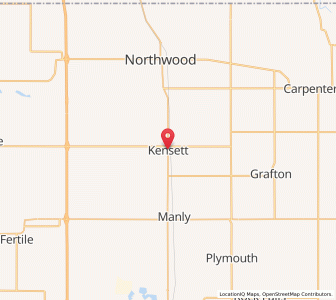 Map of Kensett, Iowa