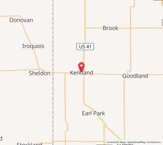 Map of Kentland, Indiana