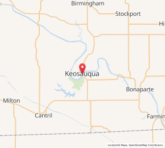 Map of Keosauqua, Iowa