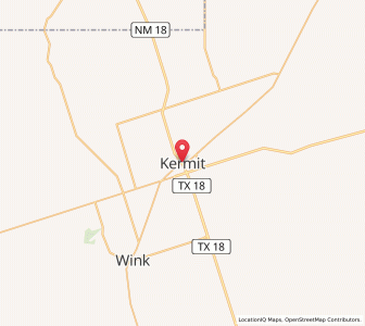 Map of Kermit, Texas