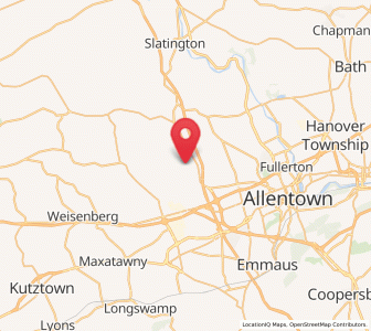 Map of Kernsville, Pennsylvania