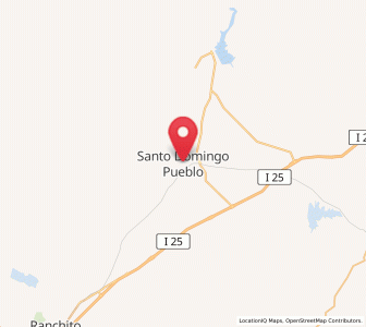 Map of Kewa Pueblo, New Mexico