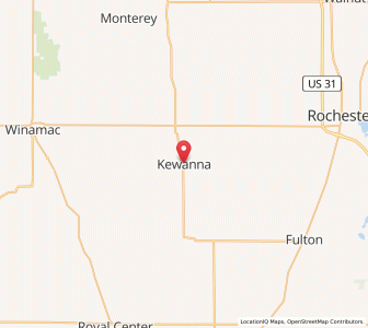 Map of Kewanna, Indiana