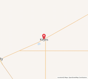 Map of Keyes, Oklahoma