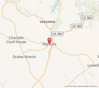 Map of Keysville, Virginia